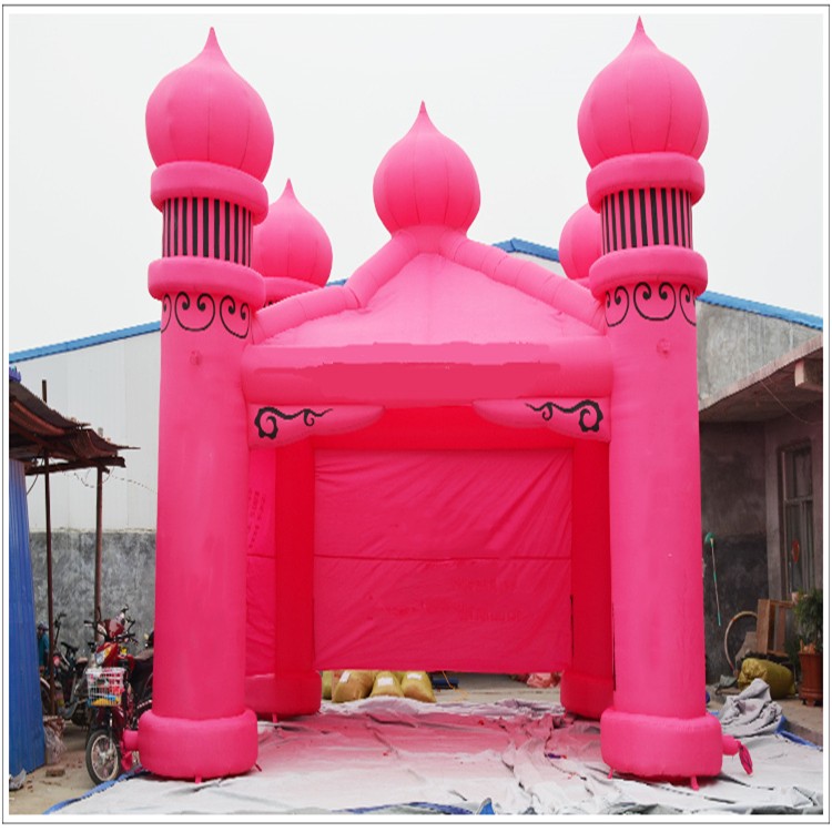 岭口镇粉色帐篷